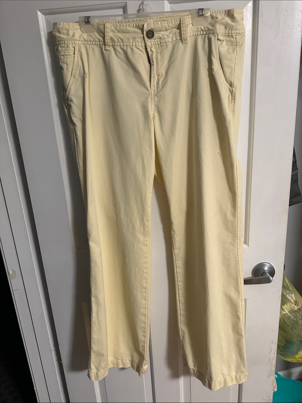 Women's Light Yellow Casual Jeans